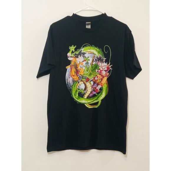 Gildan Men's T-Shirt Dragon Ball Z Goku Black Shenlong Anime Super Saiyan Sz M - Picture 2 of 7